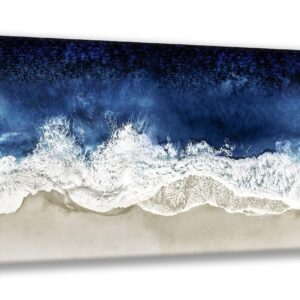 ArtDirect Olsen, Maggie 40x28 Gallery Wrapped Canvas Museum Art Titled: Indigo Waves From Above II