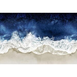 ArtDirect Olsen, Maggie 40x28 Gallery Wrapped Canvas Museum Art Titled: Indigo Waves From Above II