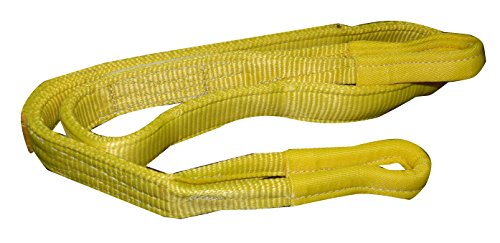 Ancra Cargo 20-EE2-9802X6 Sling, 2 Ply, Ee2-2 Tapered Eye W/Reinforced Loops Cargo Management, 2"x 6', Yellow