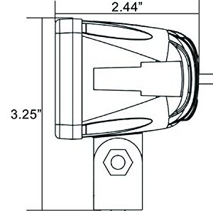 Vision X Lighting XIL-S1100 Solstice 2" Square Euro Beam Solo LED Pod Light