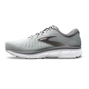 Brooks Men's Dyad 11 Running Shoe - Grey/Black/White - 10 X-Wide