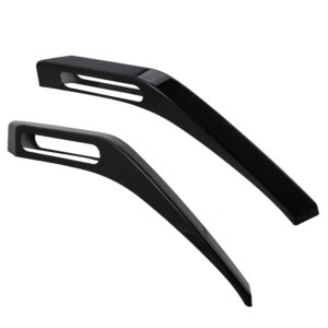 x autohaux 2pcs trail sight decoration cover trim cover exterior accessories for ford bronco 2021 2022 2-door, 4-door black