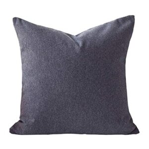 Homey COZY 20x20 Chenille Indoor/Outdoor Accent Pillow (Set of 2), Gray 2 Count