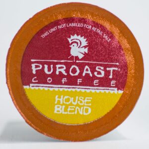 Puroast Low Acid Coffee Single-Serve Pods , Premium House Blend , Certified Low Acid Coffee , pH above 5.5 , Medium Roast , (72 Count) , Gut Health , Higher Antioxidant , Eco Friendly