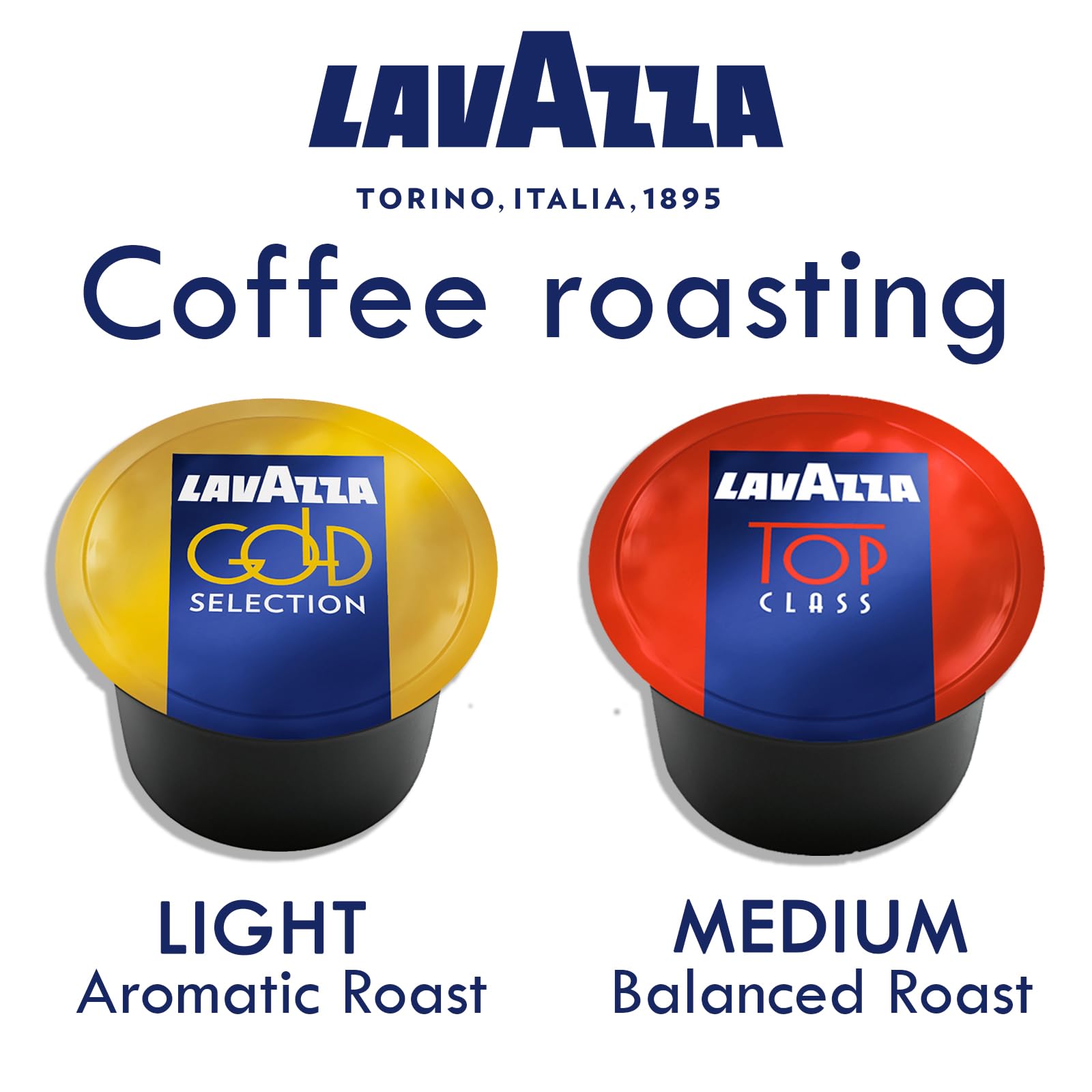 Lavazza Blue Capsules Coffee Pods, Best Value Pack 2 x 50 each, 100 ct, Top Class, Gold Selection for Lavazza LB Machines (all types)