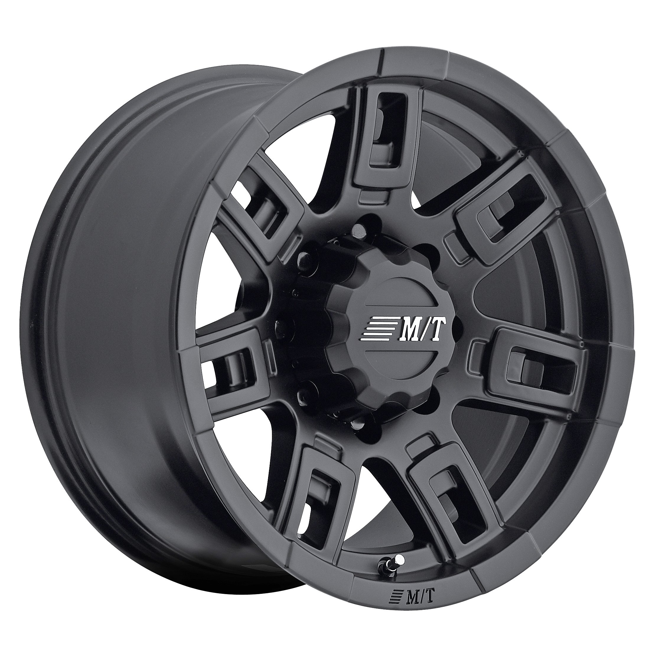 Mickey Thompson Sidebiter II Wheel with Satin Black Finish (16x8"/6x5.5") 0 millimeters offset