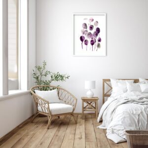 Amanti Art Framed Wall Art Print (26x33) Plum Pods II by June Erica Vess Framed Poster for Wall Decor, Living Room, Bedroom, Bathroom, Kitchen, Office or Business Artwork from WI, USA