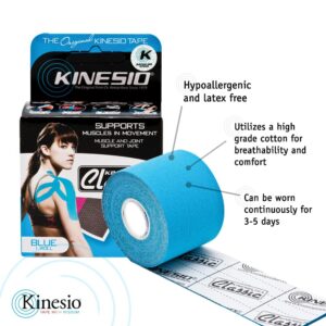 Kinesio Taping - Elastic Therapeutic Athletic Tape Tex Classic - Beige – 2 in. x 13 ft - 6 Pack
