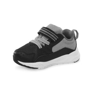 Stride rite Boy's M2P Journey2 Adaptable Athletic Sneaker, Black, 2 X-Wide Little Kid