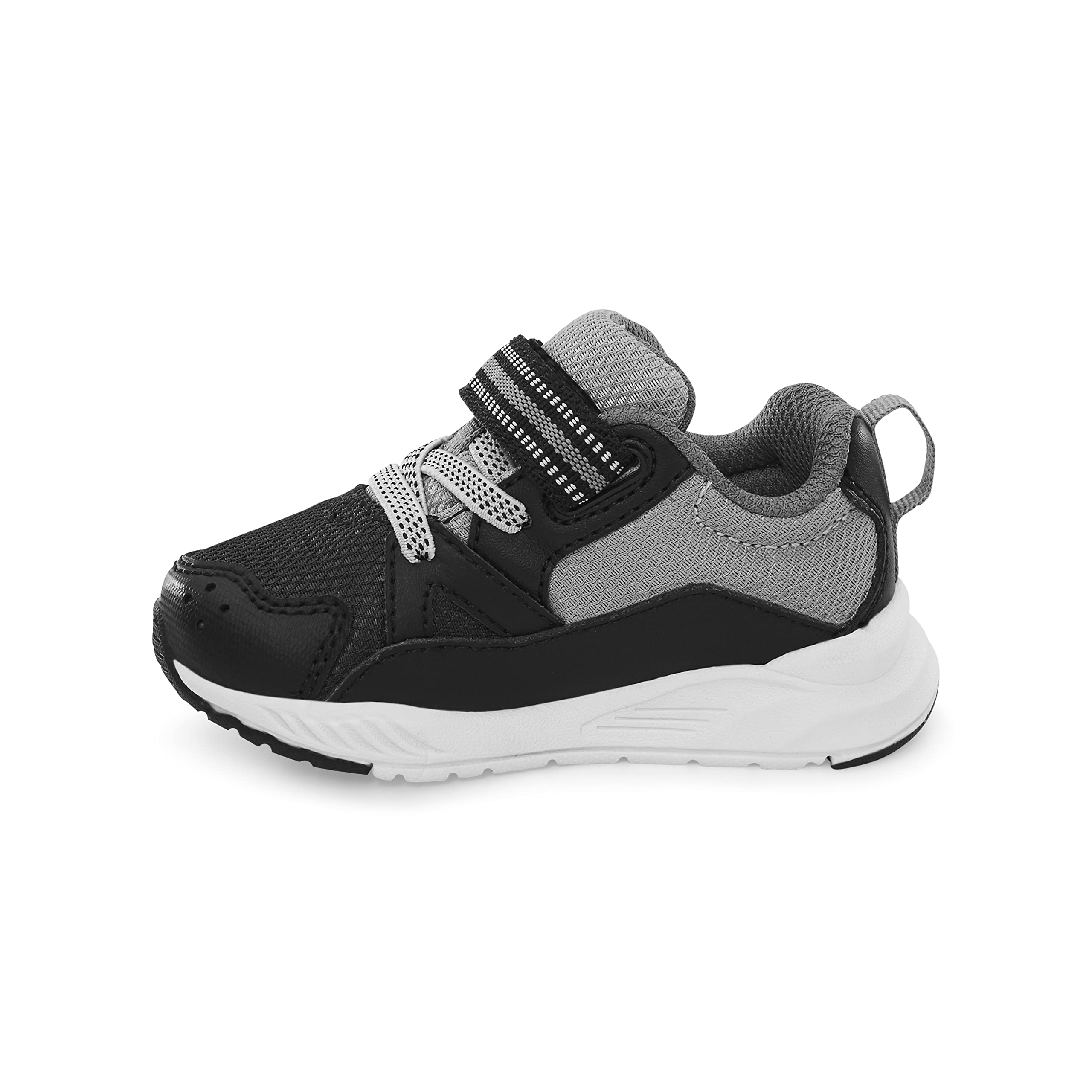 Stride rite Boy's M2P Journey2 Adaptable Athletic Sneaker, Black, 2 X-Wide Little Kid