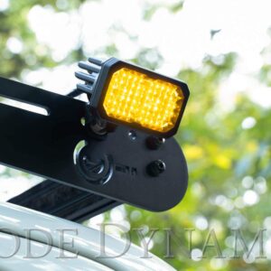 Diode Dynamics Stage Series 2in SAE Yellow Sport Standard LED Pod (pair), Spot w/Amber Backlight