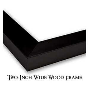 ArtDirect Java Dreams II 24x17 Black Modern Wood Framed with Double Matting Museum Art Print by Consani, Chris