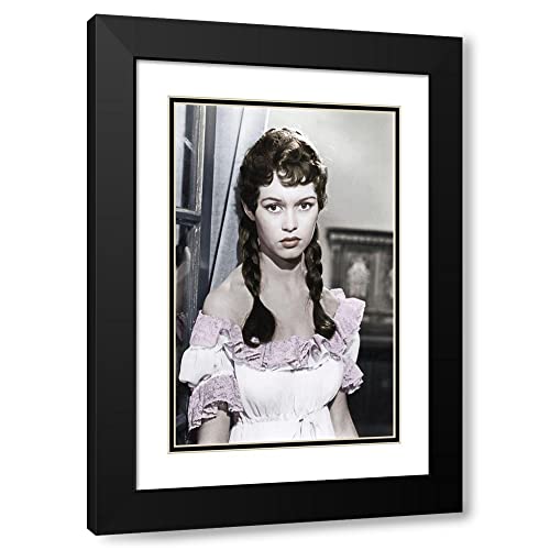 ArtDirect Brigitte Bardot II 19x24 Black Modern Wood Framed with Double Matting Museum Art Print by Hollywood Photo Archive