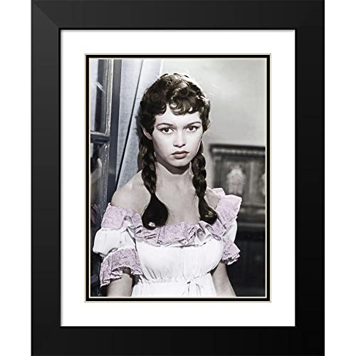 ArtDirect Brigitte Bardot II 19x24 Black Modern Wood Framed with Double Matting Museum Art Print by Hollywood Photo Archive