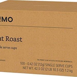 Amazon Brand - Solimo Light Roast Coffee Pods, Morning Light, Compatible with Keurig 2.0 K-Cup Brewers, 100 Count