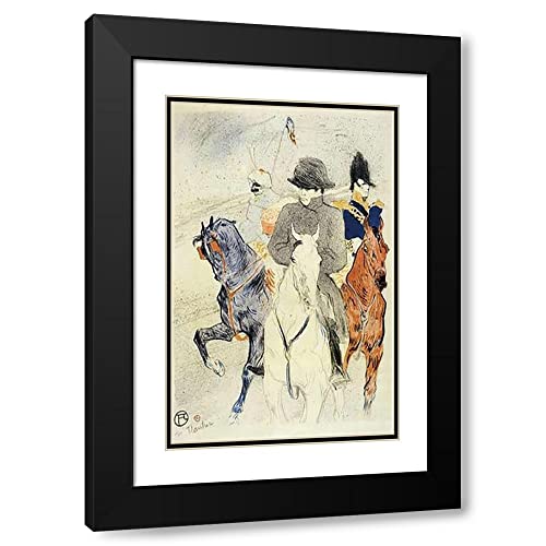 ArtDirect Napoleon II 19x24 Black Modern Wood Framed with Double Matting Museum Art Print by Toulouse-Lautrec, Henri