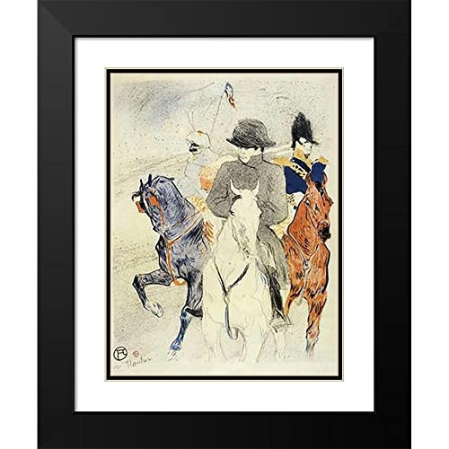 ArtDirect Napoleon II 19x24 Black Modern Wood Framed with Double Matting Museum Art Print by Toulouse-Lautrec, Henri