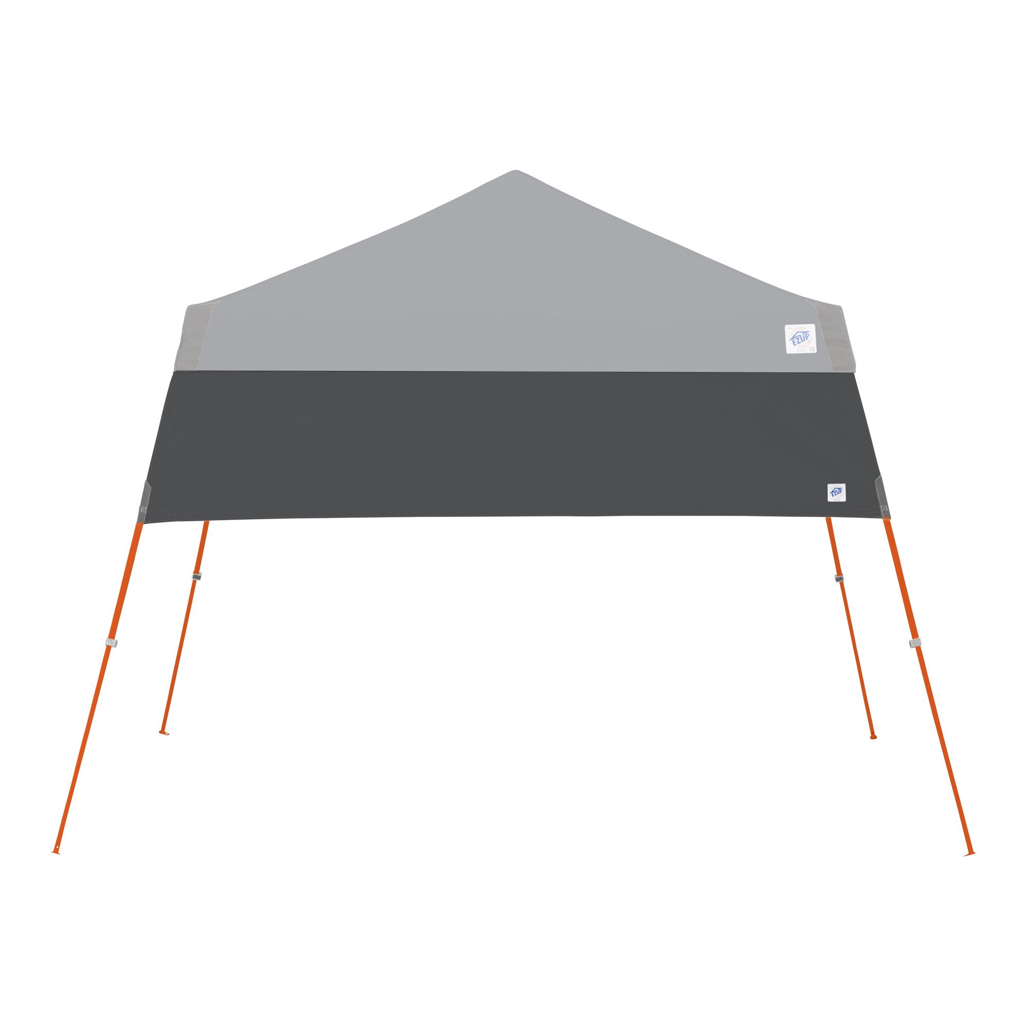 E-Z UP Recreational Half Wall, Fits Angled Leg 10' x 10' Canopy, Truss Clips and Storage Bag, Steel Gray (Canopy/SHELTER NOT Included, NO Poles)