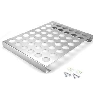 Polar Whale 2 Brushed Stainless Steel Coffee Pod Organizer Storage Tray Counter Stand or Wall Mount Compatible with Keurig K-Cup KCup for Kitchen Home Office Waterproof 19 x 14.5 Inches Each Holds 48