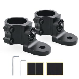 2x utv atv mount brackets heavy-duty cnc cut aluminum construction for led whip light bar led pods 1.75" roll bar utv.