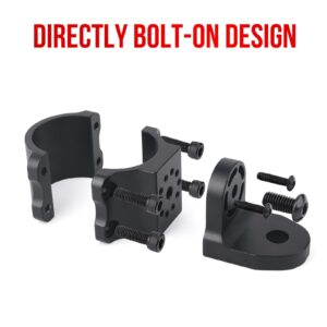 2X UTV ATV Mount Brackets Heavy-Duty CNC Cut Aluminum Construction for LED Whip Light Bar Led Pods 1.75" Roll Bar UTV.