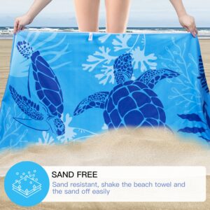 Airensky 2 Pack Microfiber Beach Towel, Oversized Pool Towel 72" x 36", Sand-Free Beach Towel, Quick Drying, Super Absorbent, Soft Breathable