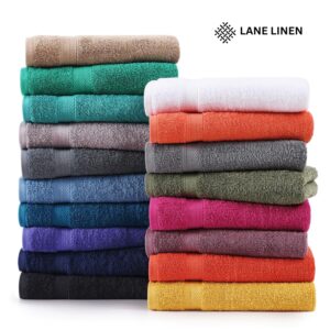 LANE LINEN Bath Sheets Bathroom Towel Set- 2 Pack 100% Cotton Extra Large Towels, Oversized Luxury Towels Set, Shower Sets for Bathroom, 35x66 - Black