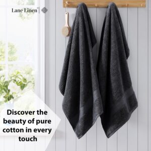 LANE LINEN Bath Sheets Bathroom Towel Set- 2 Pack 100% Cotton Extra Large Towels, Oversized Luxury Towels Set, Shower Sets for Bathroom, 35x66 - Black