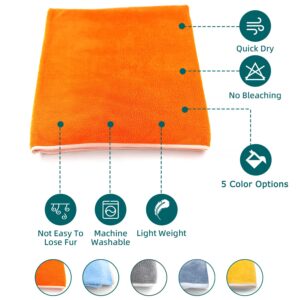 SAMSIER Oversized Beach Towel, Extra Large Pool Towel 35”x71”, Solid Beach Recliner Cover, Soft Quick-Dry Outdoor Shawl, Summer Ideal Gift for Family & Friend (Orang, 1 Pack)