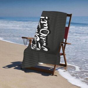 Lujzwop Fuck Around and Find Out Beach Towel, Oversized Pool Towel, Quick Dry Microfiber Beach Towel for Men and Women