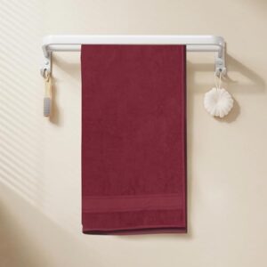 Magshion Extra Large Cotton Bath Sheet for Bathroom Adults Oversized Quick-Dry Bath Sheet Towel, Burgundy