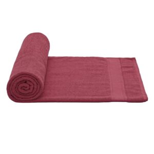 Magshion Extra Large Cotton Bath Sheet for Bathroom Adults Oversized Quick-Dry Bath Sheet Towel, Burgundy