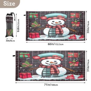 Christmas Snowman Gift Beach Towel Sand Free Beach Blanket Quick Dry Towel Pool Towels Travel Towel Beach Towels Oversized for Women Men Swimming Camping Gym Sports Beach Essentials M