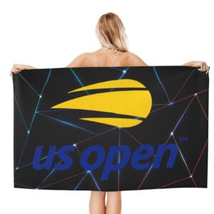 Lujzwop Us Open Tennis 2023 Beach Towel, Oversized Pool Towel, Quick Dry Microfiber Beach Towel for Men and Women