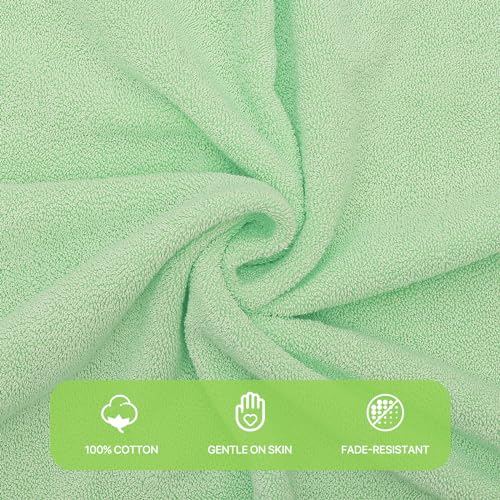 Magshion Extra Large Cotton Bath Sheet for Bathroom Adults Oversized Quick-Dry Bath Sheet Towel, Mint Green