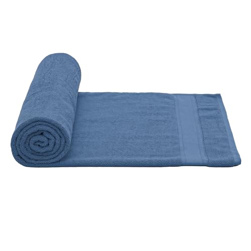 Magshion Extra Large Cotton Bath Sheet for Bathroom Adults Oversized Quick-Dry Bath Sheet Towel, Blue