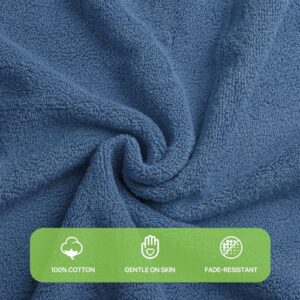 Magshion Extra Large Cotton Bath Sheet for Bathroom Adults Oversized Quick-Dry Bath Sheet Towel, Blue