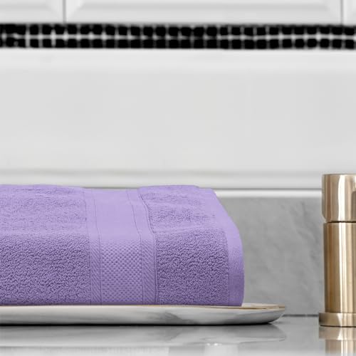 Magshion Extra Large Cotton Bath Sheet for Bathroom Adults Oversized Quick-Dry Bath Sheet Towel, Light Purple