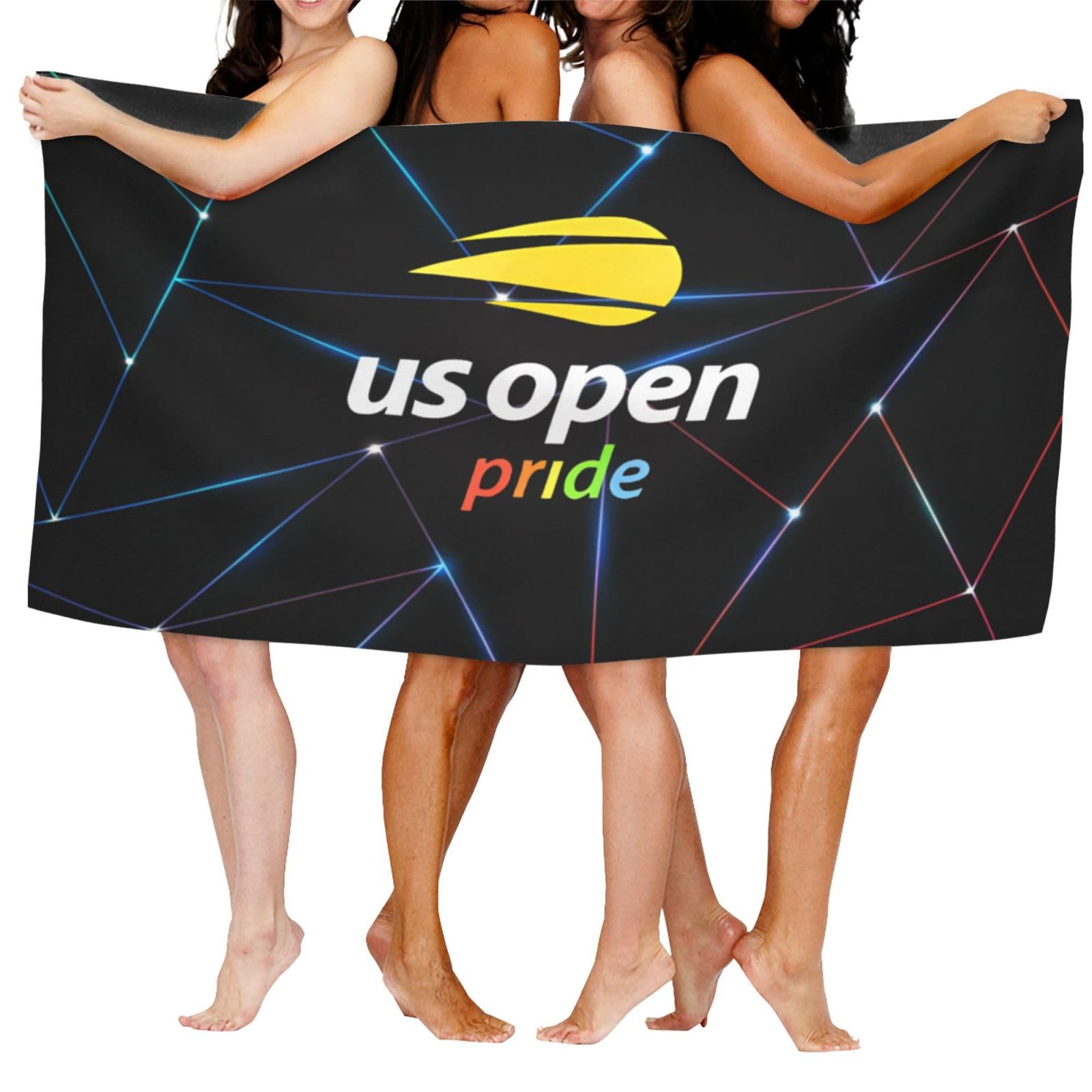 Lujzwop Us Open Tennis 2023 Beach Towel, Oversized Pool Towel, Quick Dry Microfiber Beach Towel for Men and Women