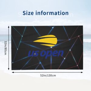 Lujzwop Us Open Tennis 2023 Beach Towel, Oversized Pool Towel, Quick Dry Microfiber Beach Towel for Men and Women