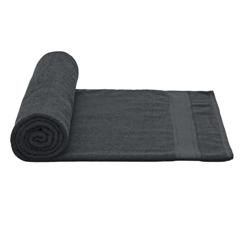 Magshion Extra Large Cotton Bath Sheet for Bathroom Adults Oversized Quick-Dry Bath Sheet Towel, Black