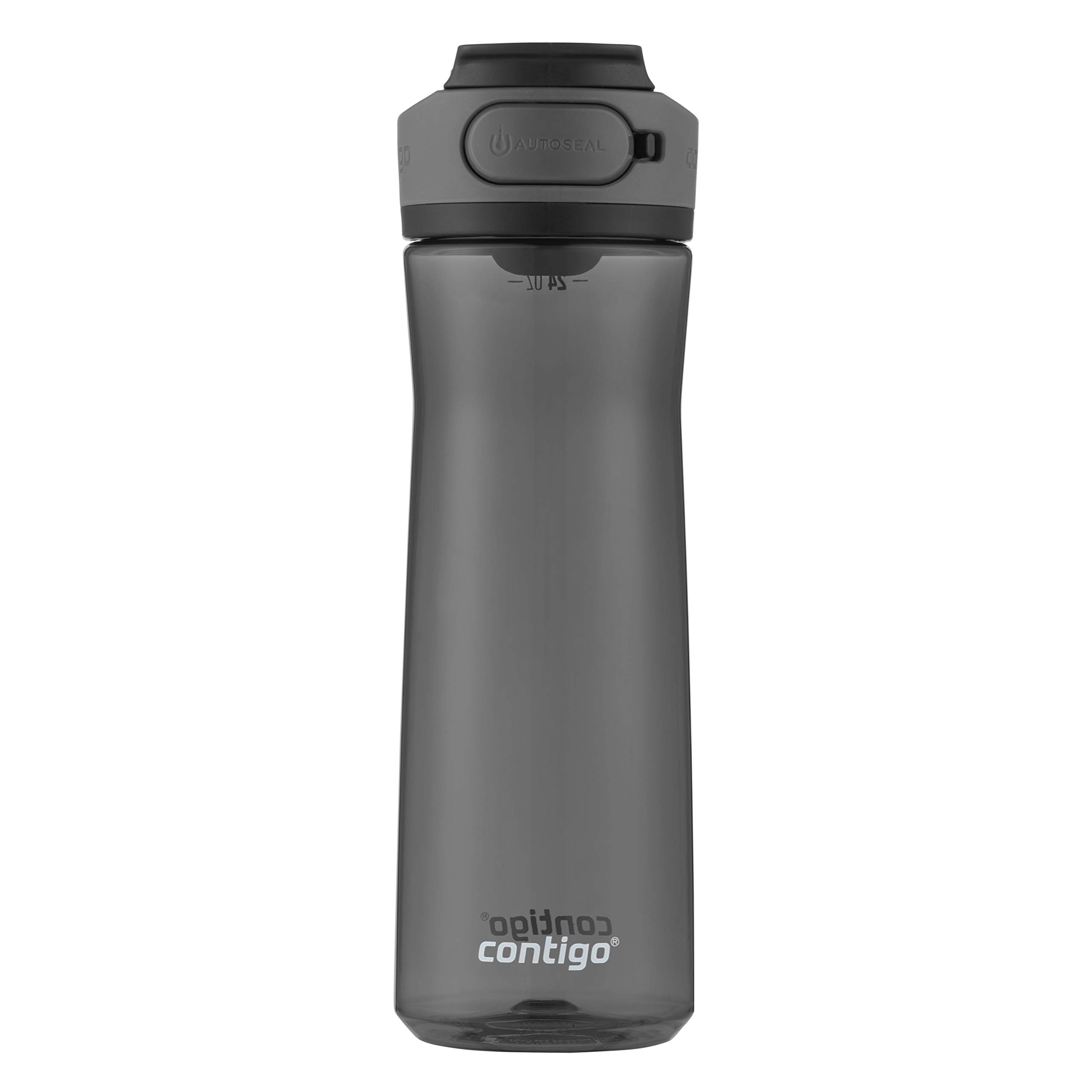 Contigo Cortland Spill-Proof Water Bottle, BPA-Free Plastic Water Bottle with Leak-Proof Lid and Carry Handle, Dishwasher Safe, Licorice, 24oz