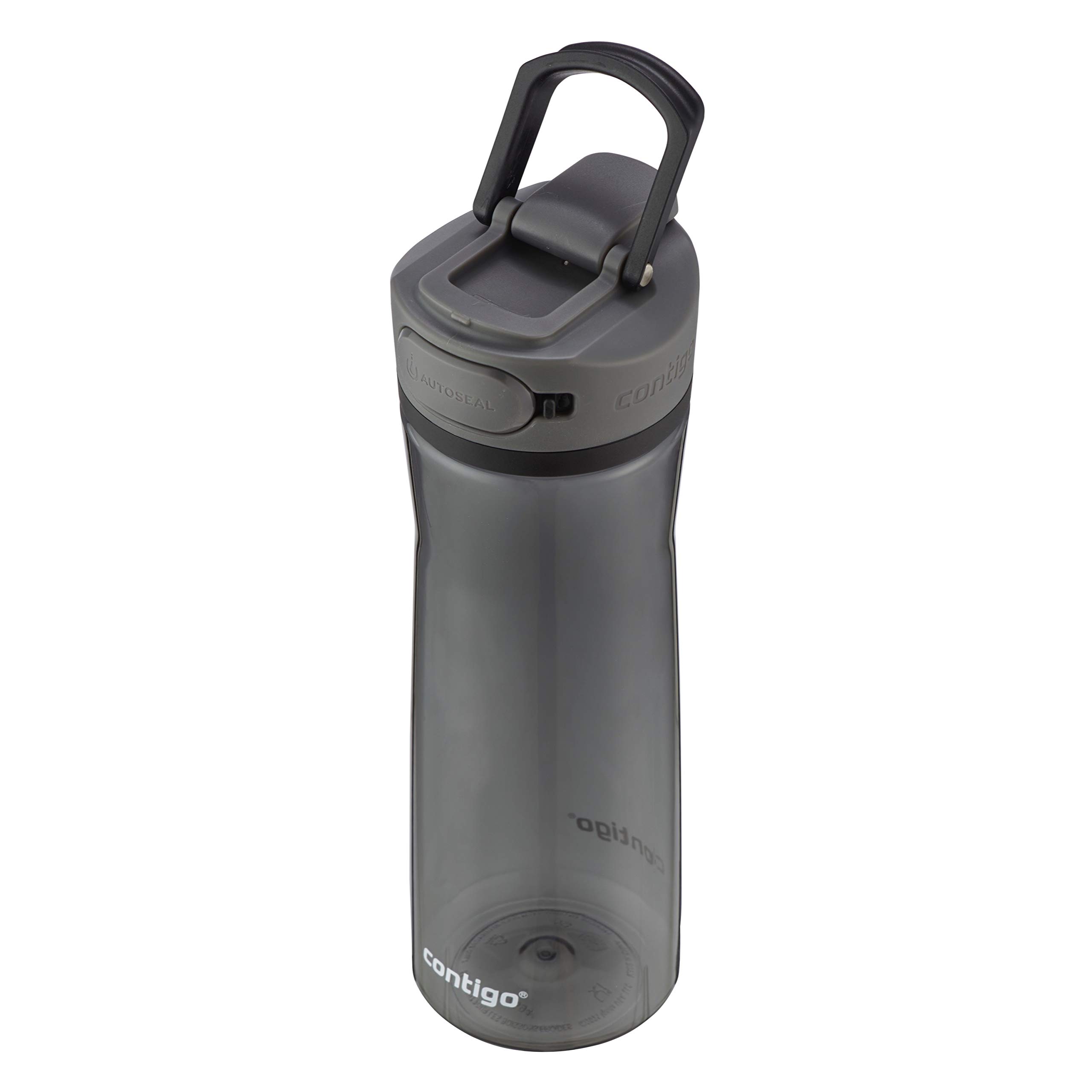 Contigo Cortland Spill-Proof Water Bottle, BPA-Free Plastic Water Bottle with Leak-Proof Lid and Carry Handle, Dishwasher Safe, Licorice, 24oz