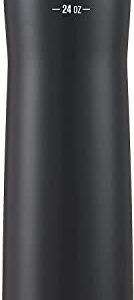 Contigo Cortland Chill 2.0 Stainless Steel Insulated Water Bottle, 24 oz, Licorice - Autoseal Spill-Proof Lid Great for On the Go - Keep Drinks Hot/Cold - Fits Most Cup Holders - Includes Carry Handle