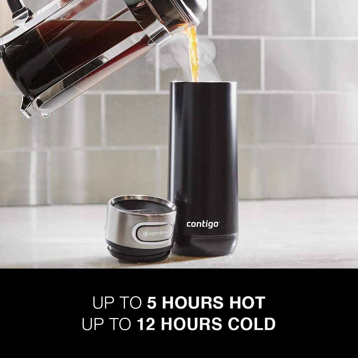 Contigo Luxe Vacuum-Insulated Stainless Steel Thermal Travel Mug