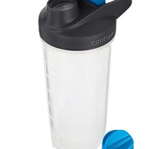 Contigo Shake & Go Fit Shaker Bottle, 28 oz., Carolina Blue, Snap Lid