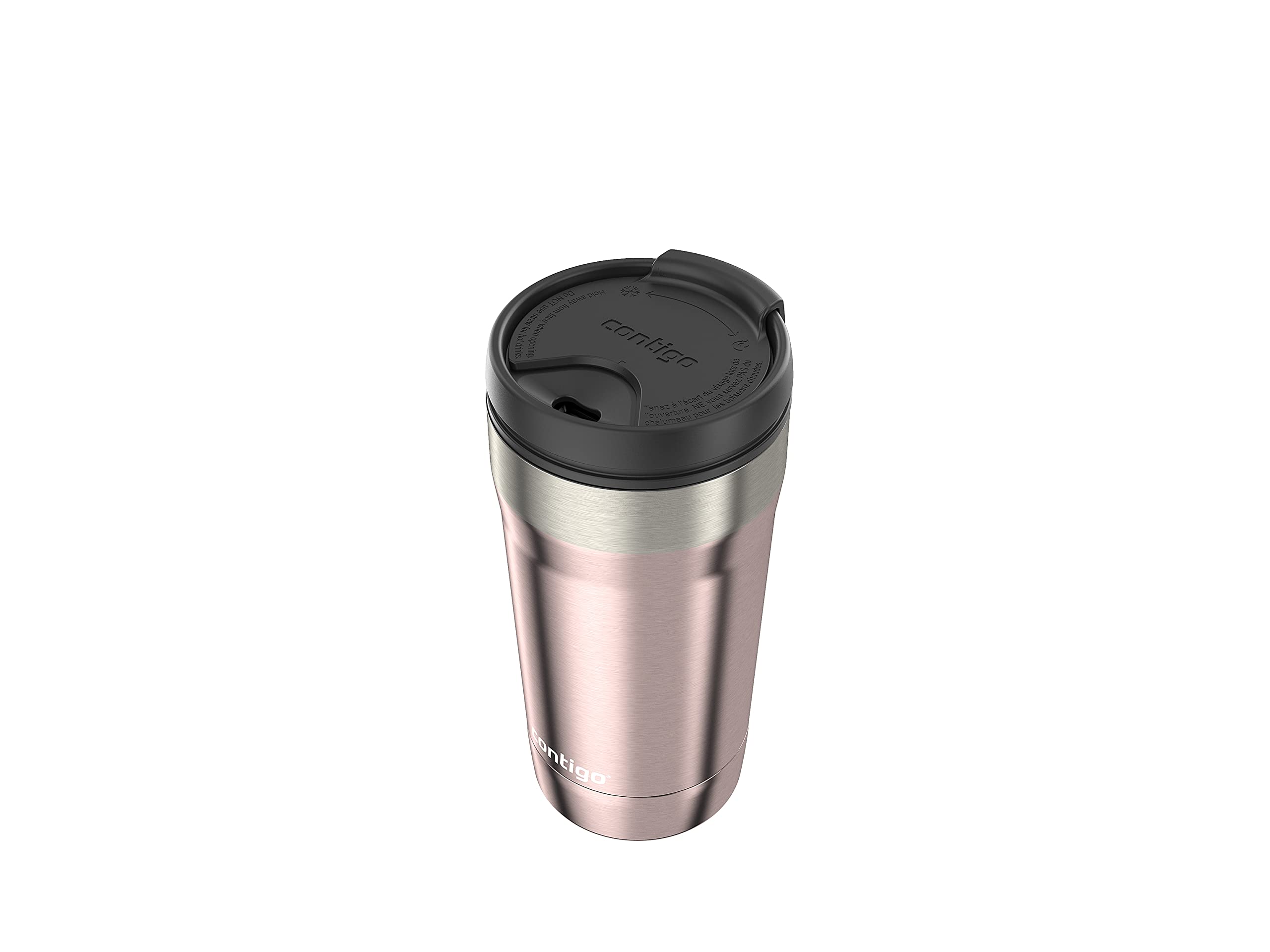 Contigo Uptown Dual-Sip Stainless Steel Tumbler with Leakproof Lid, Insulated Body Keeps Drinks Hot & Cold for Hours, Sip Cold Drinks Through Straw & Hot Drinks Through Spout, 16oz Macchiato