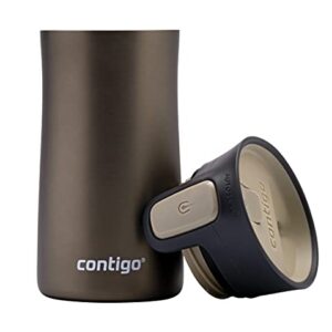 Contigo Pinnacle Autoseal Travel Mug, Stainless Steel Thermal Mug, Vacuum Flask, Leakproof Tumbler, Coffee Mug with BPA Free Easy-Clean Lid, 300 ml, Tans Matte