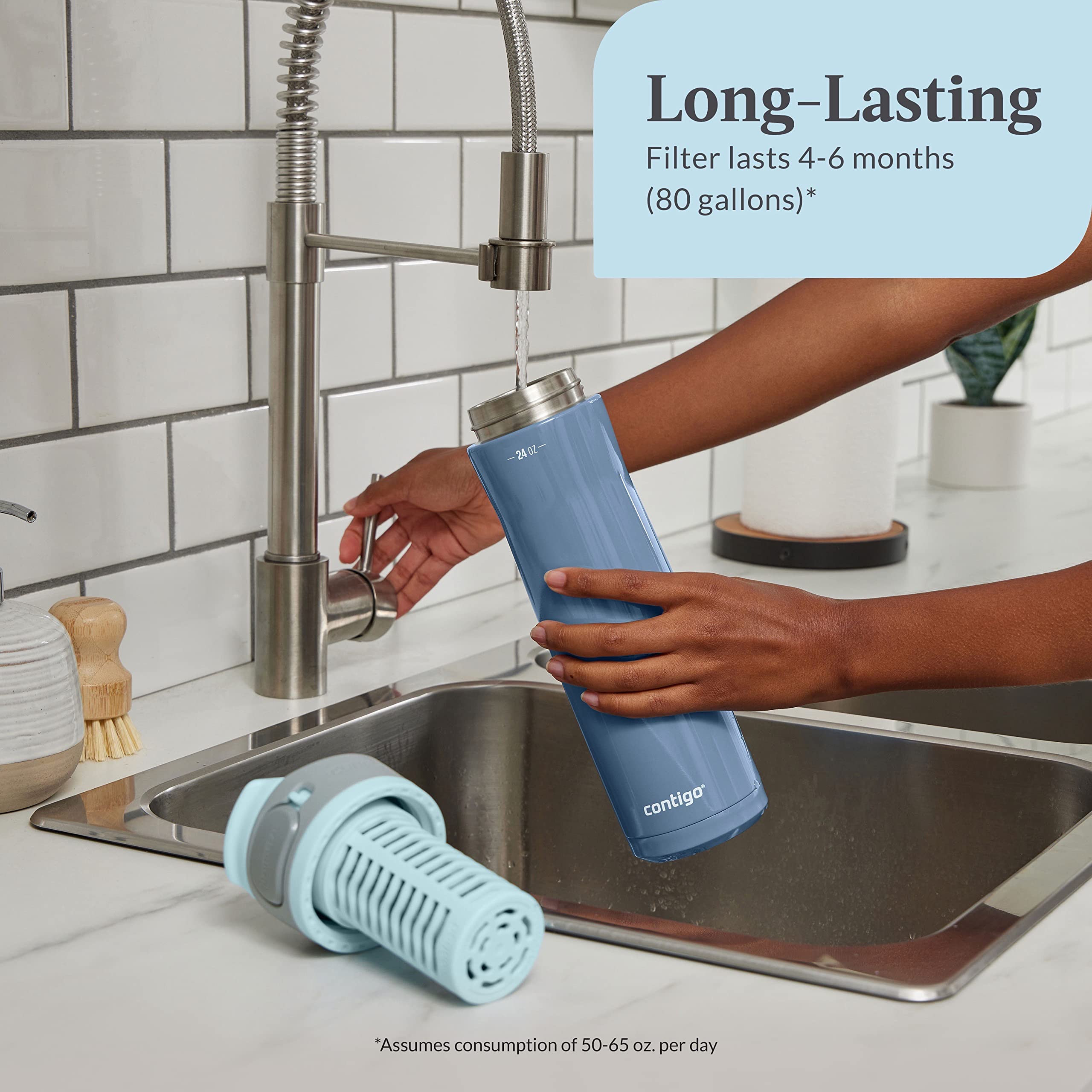 Contigo Replacement Filter for Clybourn Filtered Water Bottles
