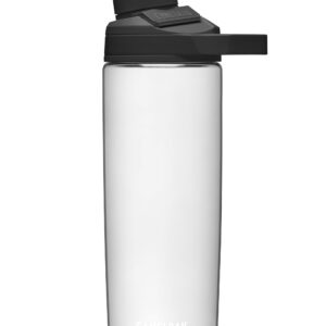 CamelBak Chute Mag BPA Free Water Bottle with Tritan Renew - Magnetic Cap Stows While Drinking, 20oz, Clear